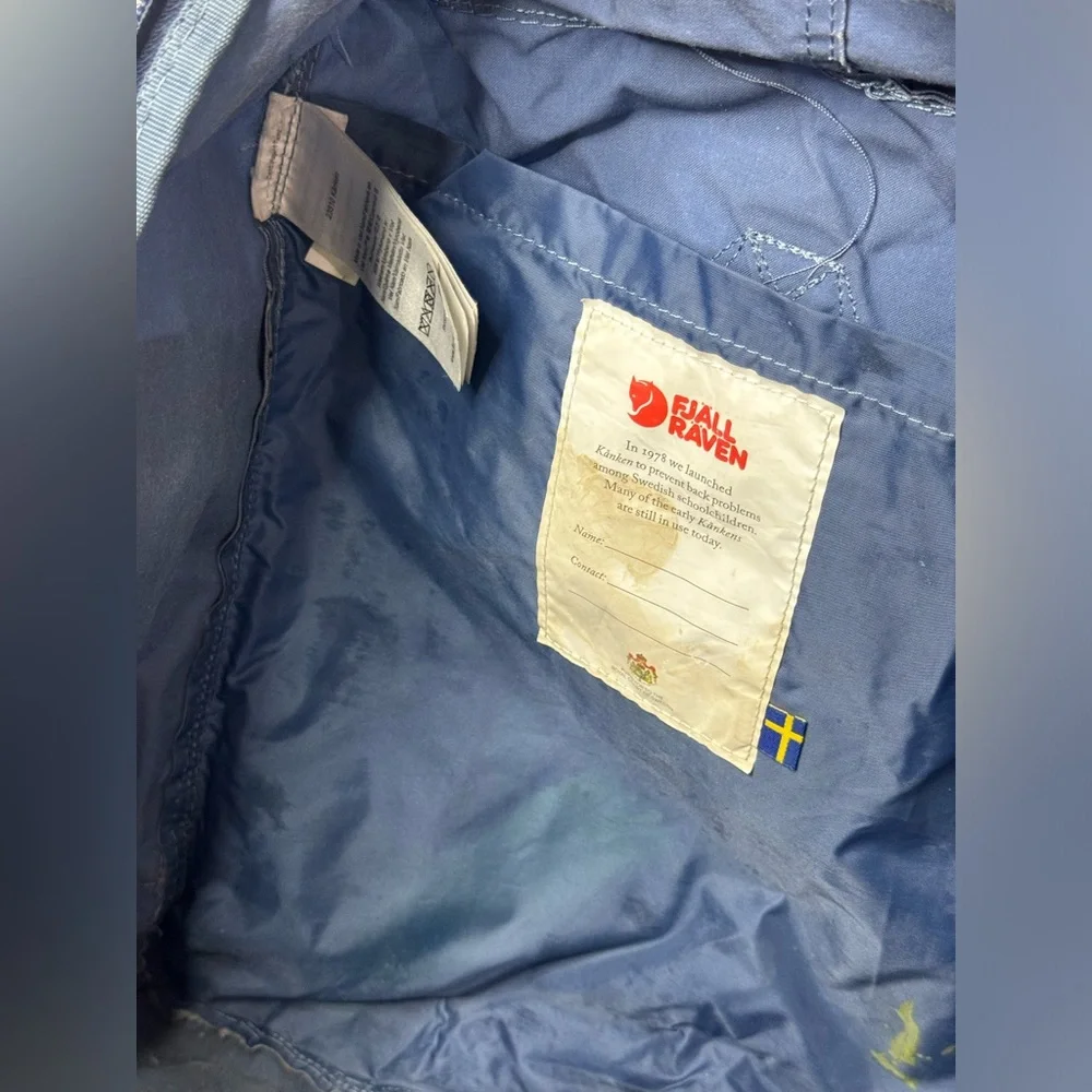 Fjallraven Kanken Backpack Blue Classic Everyday Outdoor